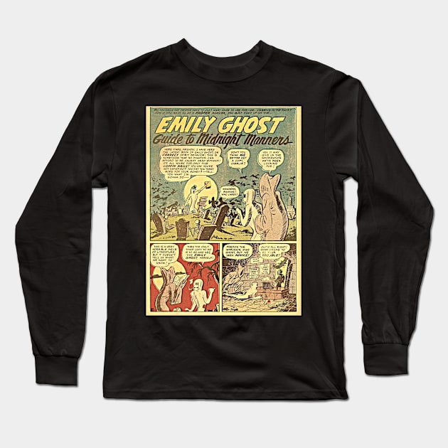 Vintage Comic Cartel #2 Old Comic Book Long Sleeve T-Shirt by Retro Comic Books